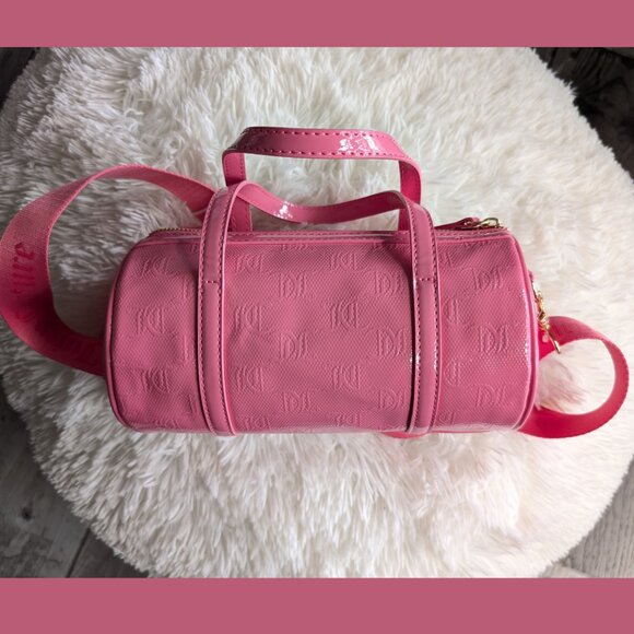 Juicy Couture, Mini Barrel Bag w Crossbody Strap, Pink Lemonade, NWT - Picture 2 of 8